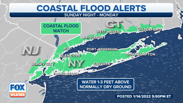 Coastal flooding concerns in Northeast