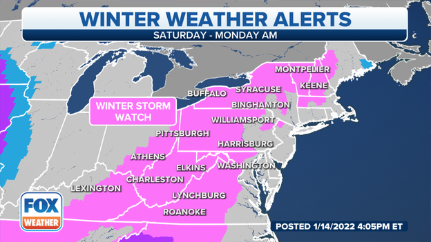 Winter Storm Watch issued for D.C.