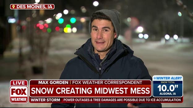 Snow storm moves out of Iowa leaving messy roads, bitter cold