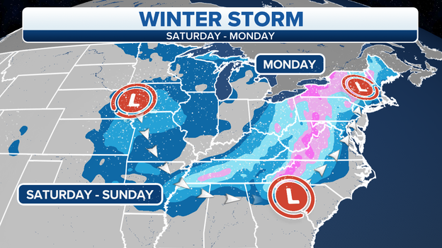 Updated Forecast: Snow to impact parts of South on Saturday