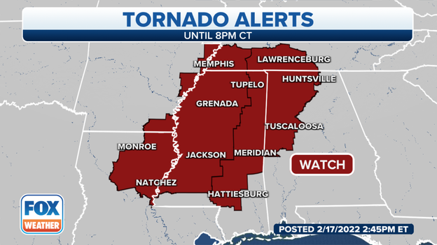 5 states included in new tornado watch