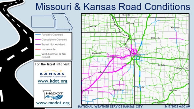 Road conditions continue to deteriorate across Kansas City