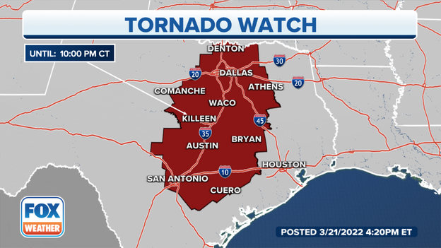 13 million Texans under Tornado Watch
