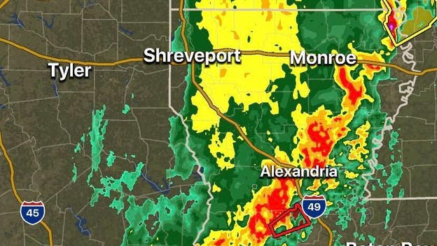 Tornado Warning issued for Evangeline, Allen parishes in Louisiana