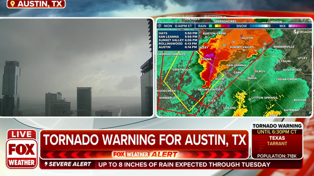 Tornado Warning for Austin metro