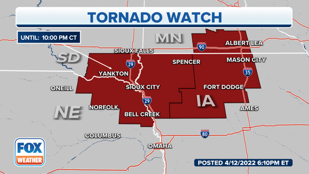 Tornado Watch extended to Minnesota