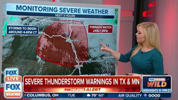 Tornado Watch likely for Nebraska, Iowa, South Dakota