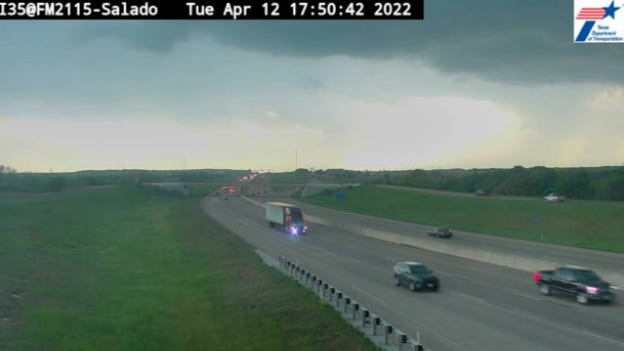Possible tornado near Salado, Texas