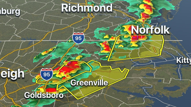 All Tornado Warnings have expired, severe storms continue across N.C.