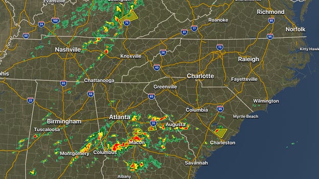 Severe T-Storm Warnings span 4 states
