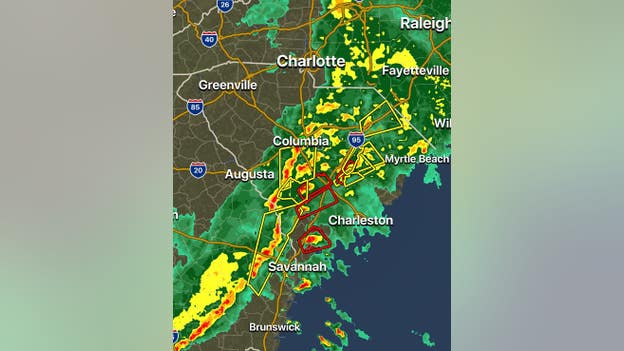 Current Tornado, Severe Thunderstorm Warnings in the Southeast