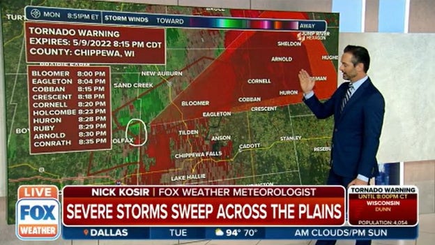 Confirmed tornado near Colfax, Wisconsin