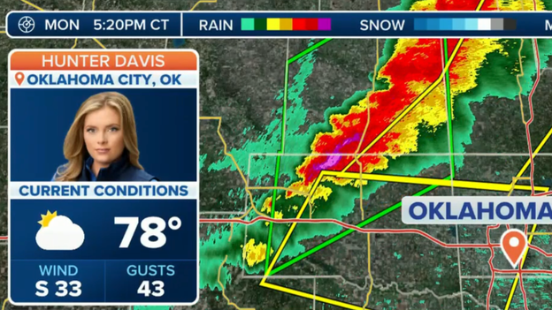 Newest severe warning includes Oklahoma City airport