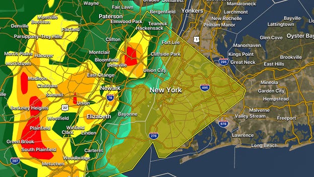 Nearly 10M people under Severe Thunderstorm Warning in New York City