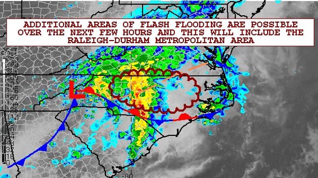 Officials warn of flooding possibilities in the Carolinas