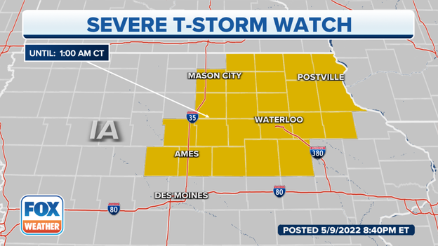 Tornado Watch expires, Severe Thunderstorm Watch remains