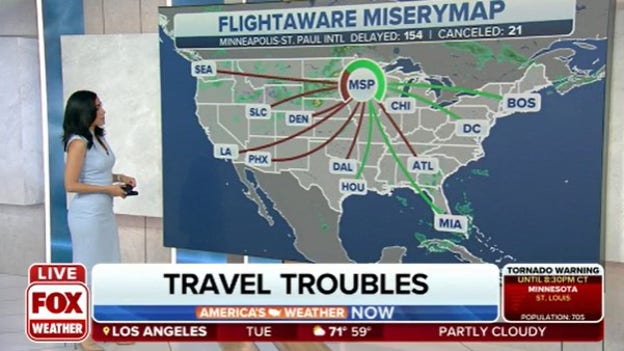Severe weather troubling travelers