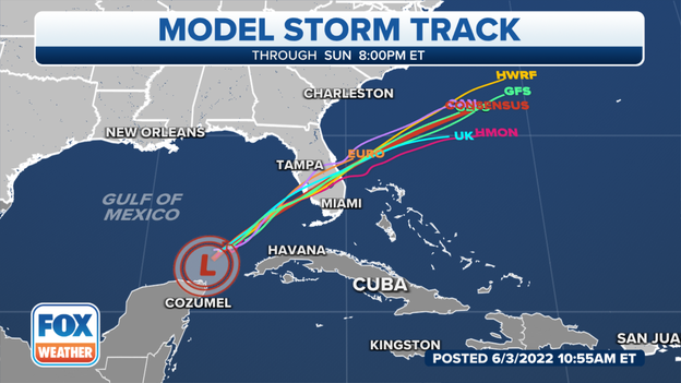 Latest on Potential Tropical Cyclone One that's eyeing Florida