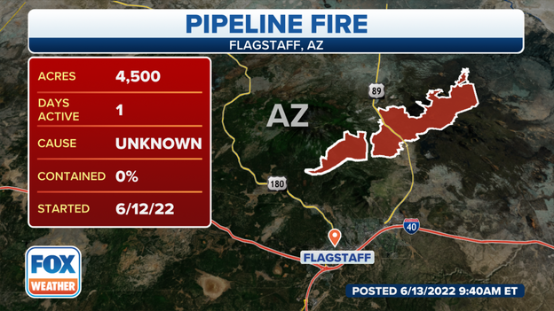 Pipeline Fire: Blaze burns 4,500 acres