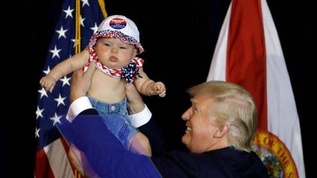 Trump gets baby from crowd | On Air Videos | Fox Business