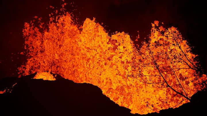 Lava from Hawaii volcano reaches the edge of a power plant