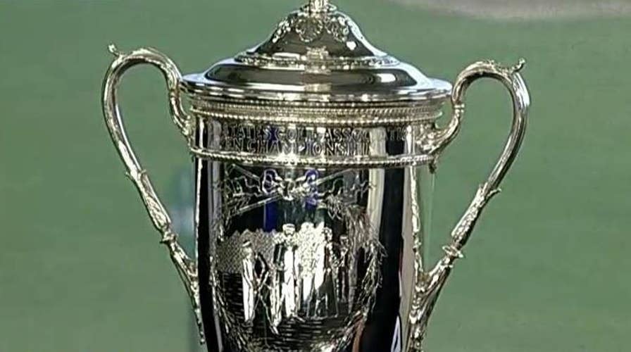 The historic U.S. Open trophy