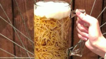 Canadian restaurant's 'Beer Ramen' is served in an icy mug and topped with 'foam'