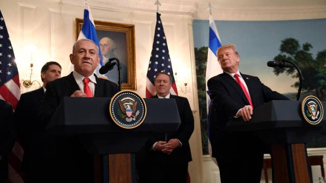 Trump announces recognition of Golan Heights as part of Israel in joint media briefing with Netanyahu