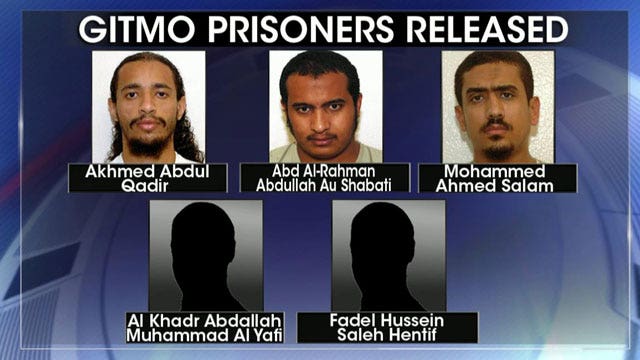 Five Gitmo detainees being transferred to Oman, Estonia