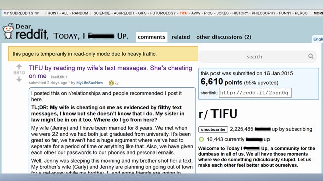 Husband Catches Wife Cheating Posts Live Updates On Reddit Latest News Videos Fox News