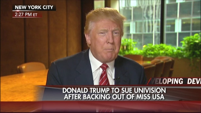 Donald Trump threatens to sue Univision