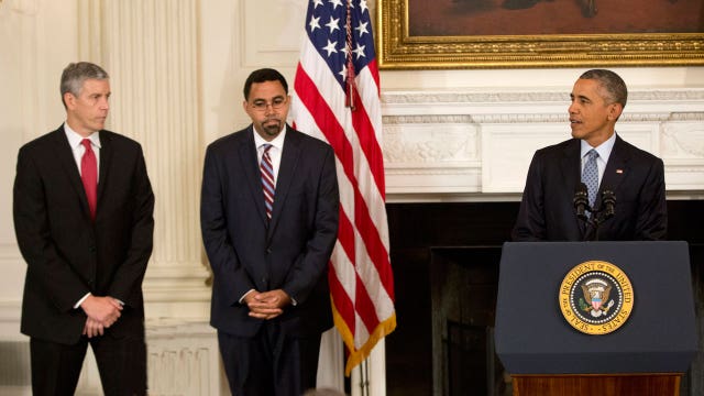 President Obama announces Arne Duncan's resignation