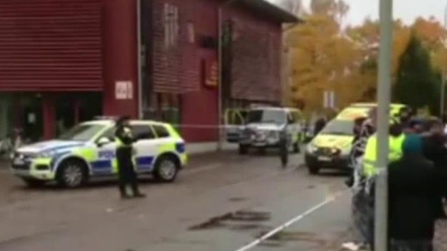 Masked man attacks Swedish school with sword | Fox News Video