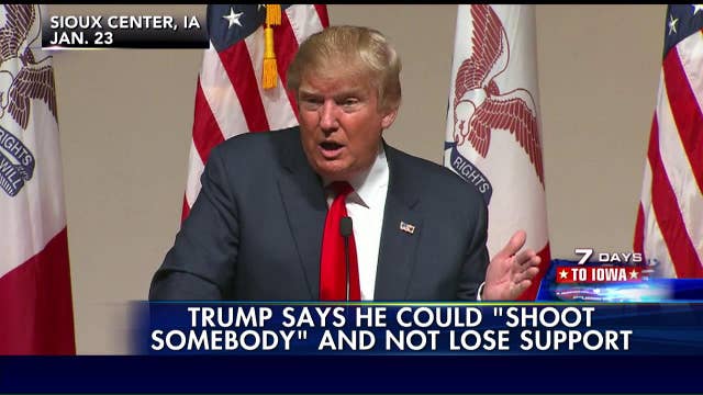 Trump: I Could 'Shoot Somebody' and Not Lose Followers