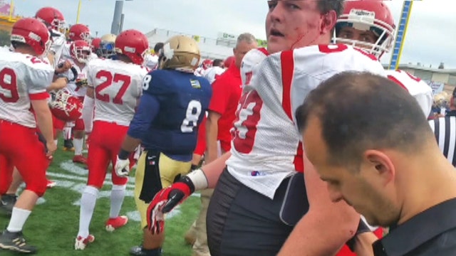 Brawl mars charity football game between NYPD, FDNY