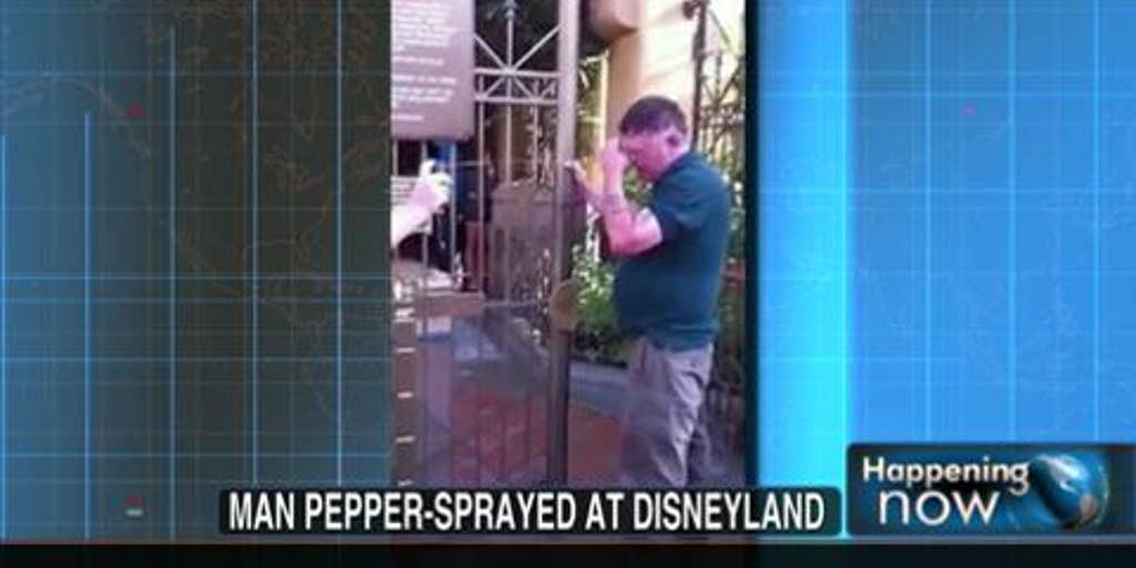 Caught on Tape: Belligerent Man Pepper-Sprayed at Disneyland | Fox News ...
