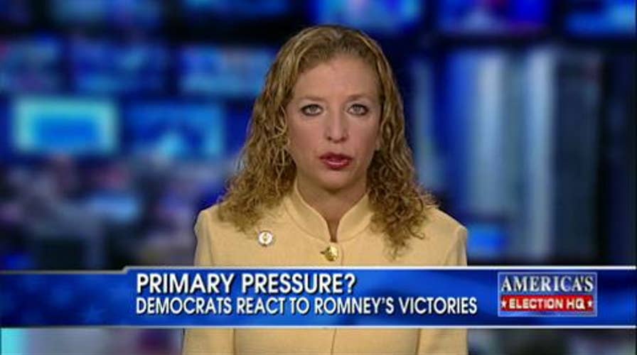 DNC Chair Reacts to Democrats Voting for Rick Santorum in the Michigan Primary; Plus, Why is Bush to Blame for Rising Gas Prices, But Not Obama?