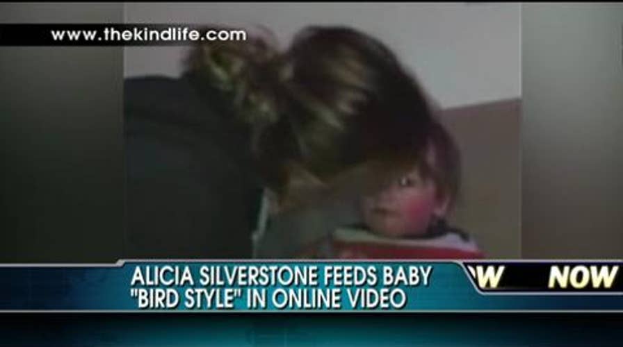 VIRAL VIDEO: Watch as Actress Alicia Silverstone Pre-Chews Son’s Food