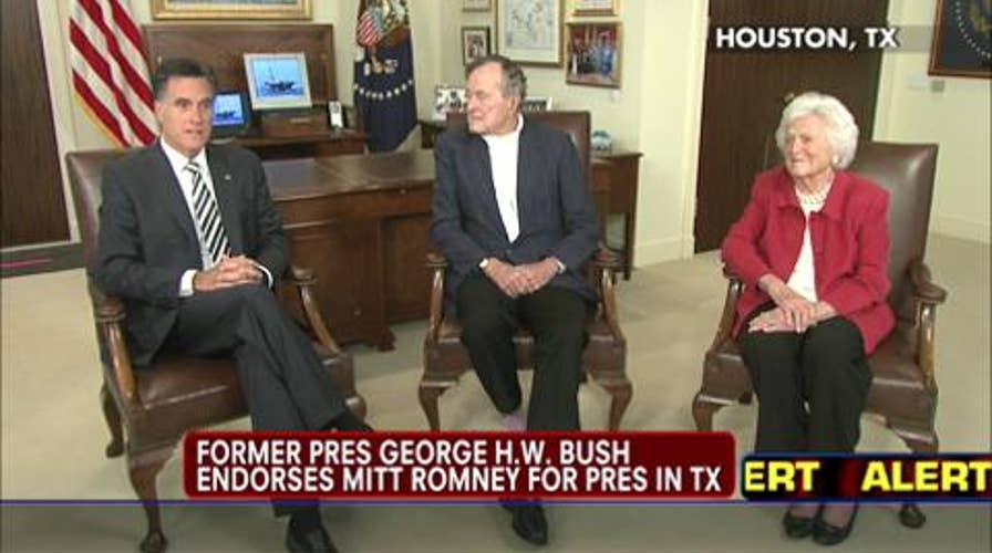 WATCH: President George H.W. Bush Endorses Mitt Romney