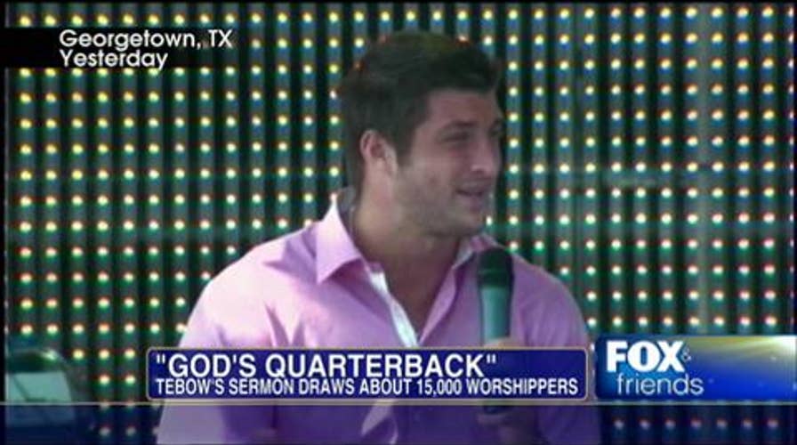 Tim Tebow Draws Crowd of 15,000 to Easter Service; Pastors of Celebration Church Talk About the NFL Star’s Sermon
