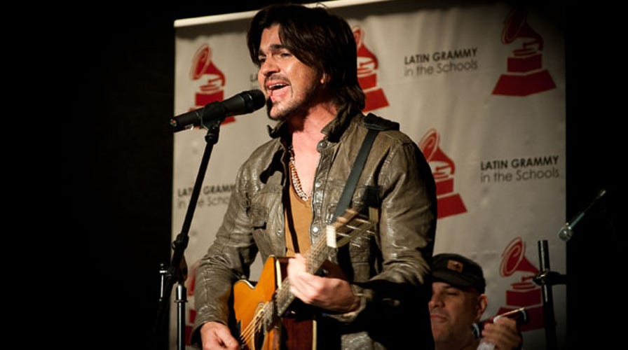 Juanes Visits Bronx High School