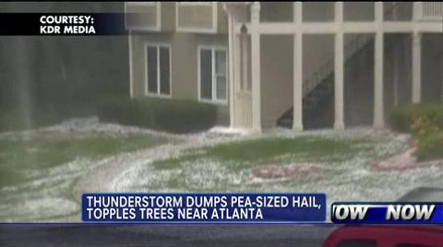 VIDEO: Georgia Thunderstorm Dumps Pea-Sized Hail, Topples Trees Near Atlanta