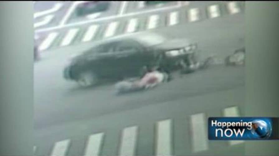 Caught on Tape: Speeding Car Plows Into Motorcycle Carrying Five Passengers