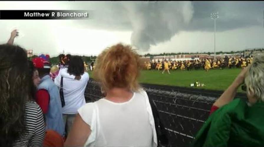 DRAMATIC VIDEO: Possible Funnel Cloud Threatens New Jersey High School Graduation