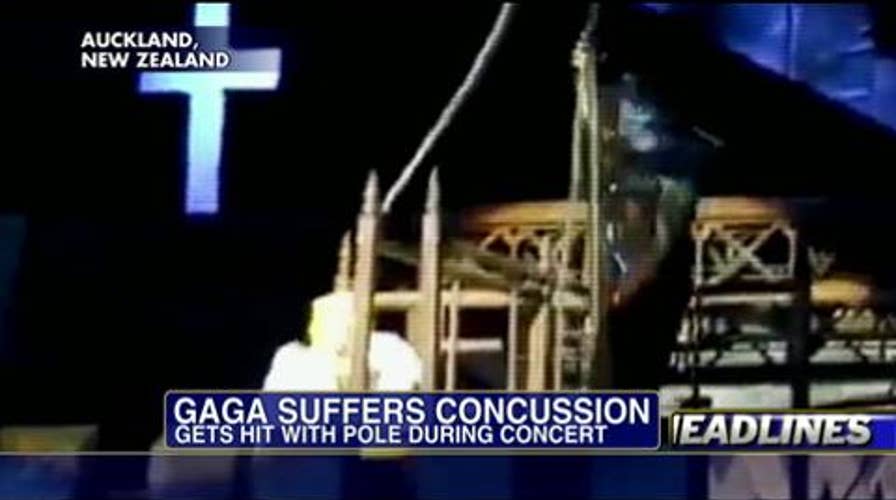 VIDEO: Lady Gaga Suffers Concussion During Concert in New Zealand
