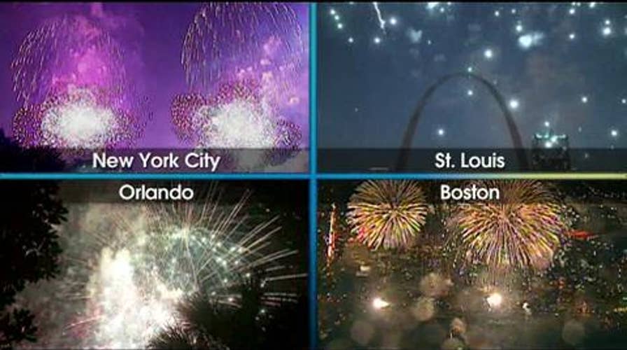 Watch: July Fourth Fireworks Displays Around the Country