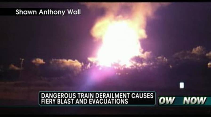 New Video: Train Derailment Causes Fiery Explosion in Columbus, Ohio