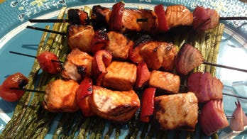 Memorial Day BBQ: Grilled Honey Chipotle Salmon Kabobs