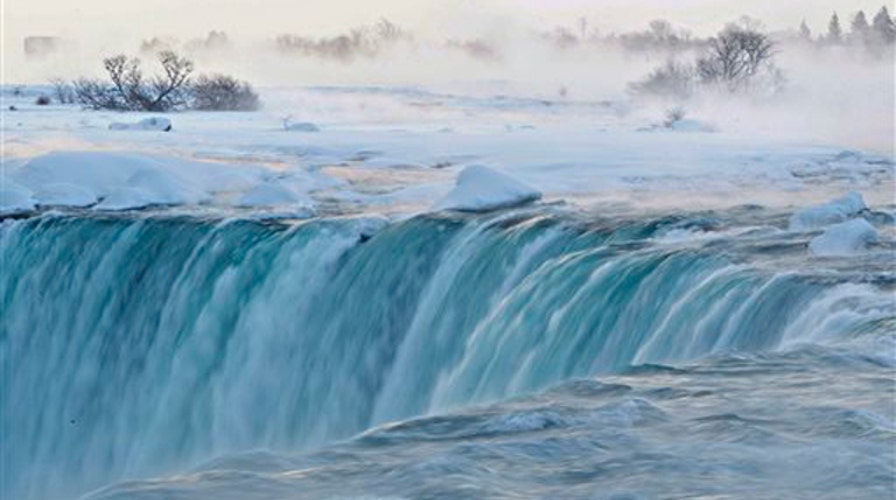 Parts of Niagara Falls freeze amid Arctic air plunge