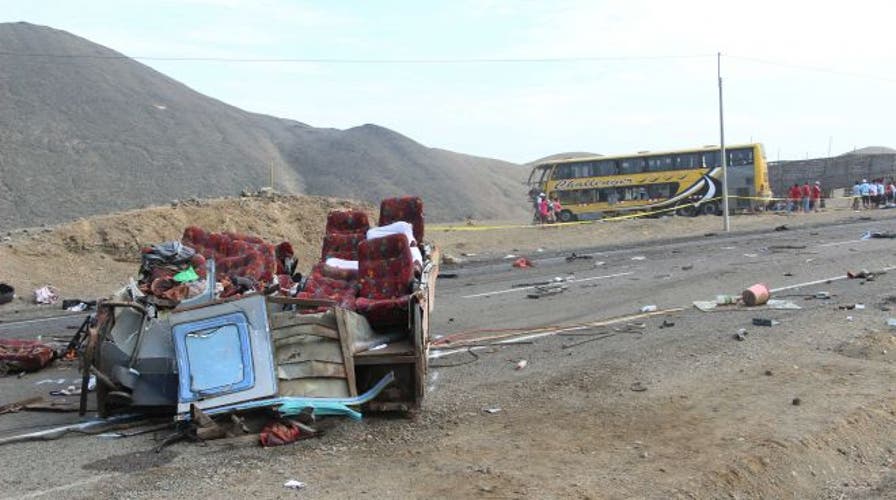 Bus crash kills 37, injures 84 others in Peru